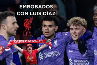 Luis Díaz gracias a su calidad como jugador tiene embobados a todos en el Liverpool.