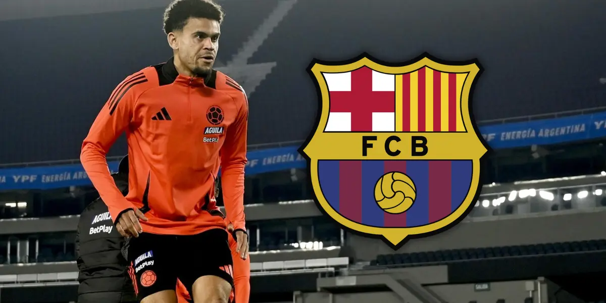 Luis Díaz habría sido contactado desde Barcelona justo antes del partido con Argentina. Foto: FCF, Escudoteca