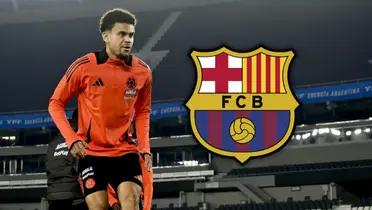 Luis Díaz habría sido contactado desde Barcelona justo antes del partido con Argentina. Foto: FCF, Escudoteca