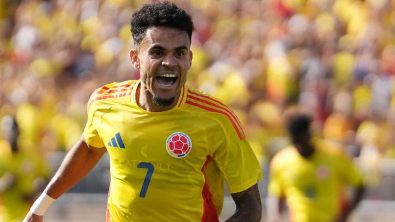 Luis Díaz hizo el primer gol en Barranquilla contra Paraguay. Foto: FCF