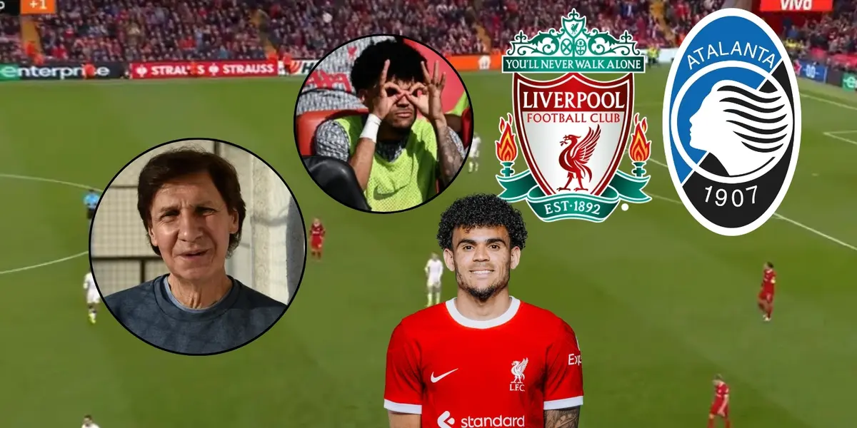 Luis Díaz inició como suplente en el partido entre Liverpool contra Atalanta en la Europa League 2024
