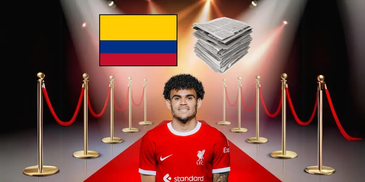 Luis Díaz jugador del Liverpool. Foto tomada de Free Pik y Liverpool FC Web Site.