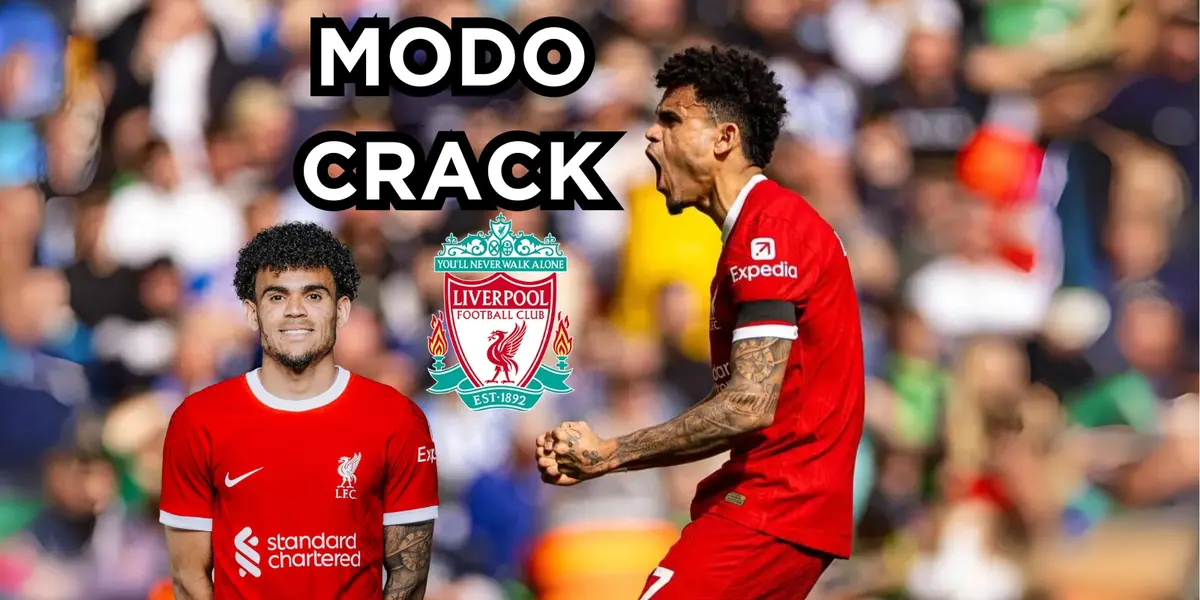 Luis Díaz jugó en Liverpool contra el Brighton. Foto tomada de Anfield Watch y Liverpool Web Site.