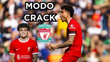 Luis Díaz jugó en Liverpool contra el Brighton. Foto tomada de Anfield Watch y Liverpool Web Site.