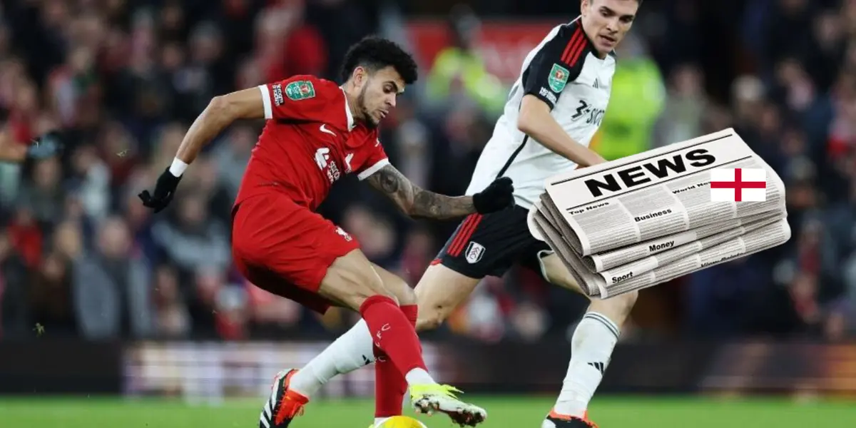 Luis Díaz jugó todo el partido con el Liverpool.