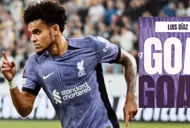 Luis Díaz le está dando el triunfo a Liverpool ante LASK en la Premier League