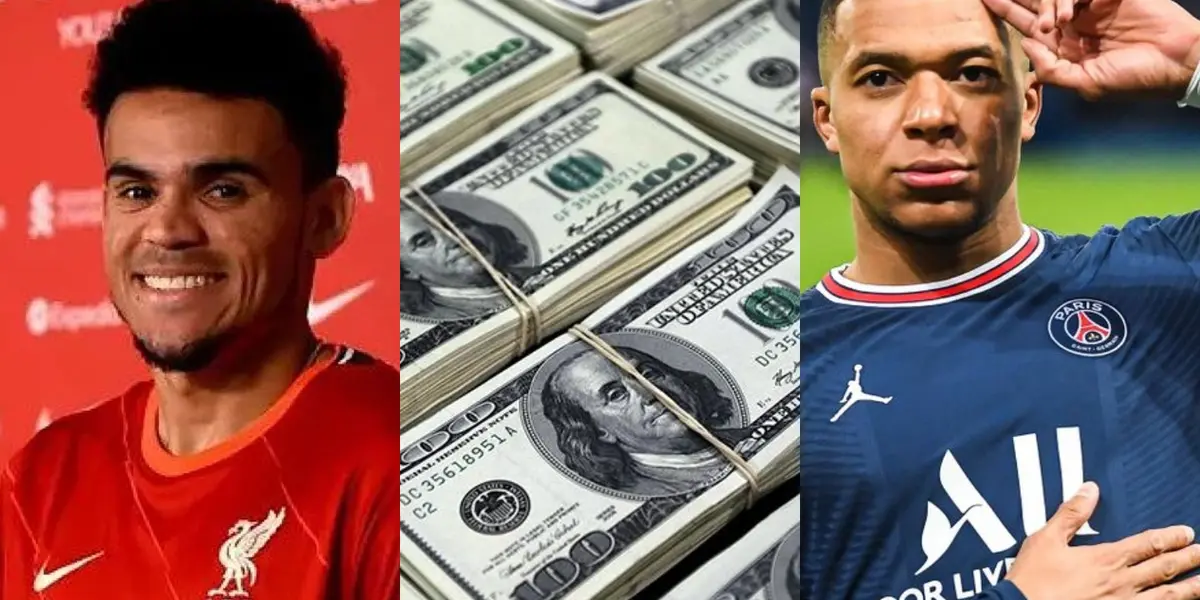 Luis Díaz logró una cotización de mercado que lo pone en un selecto grupo junto a Kylian Mbappé.