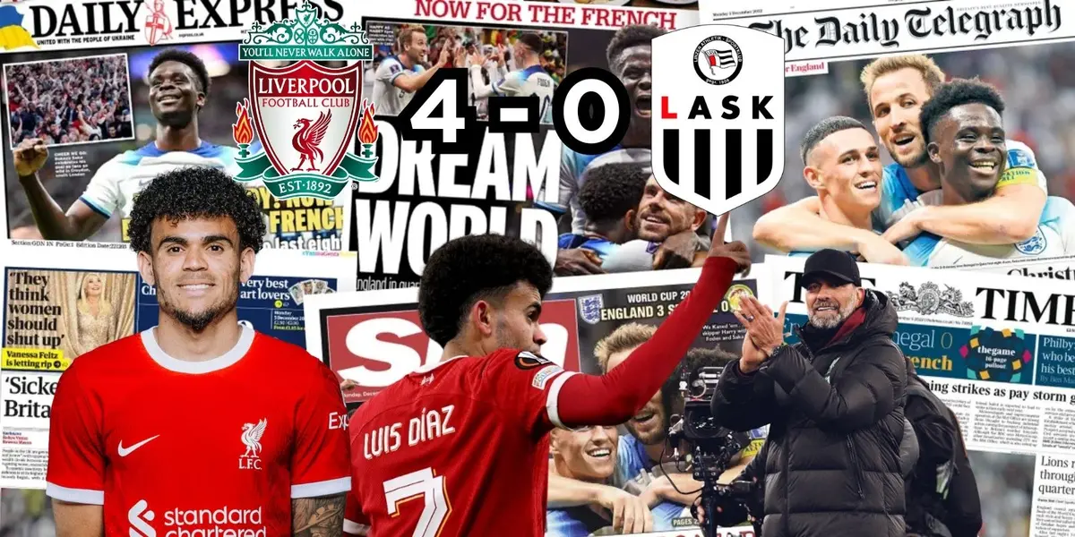 Luis Díaz en modo crack en la Europa League con el Liverpool.