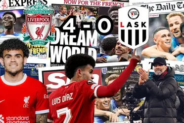 Luis Díaz en modo crack en la Europa League con el Liverpool.