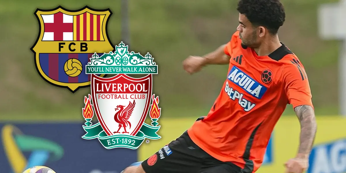 Luis Díaz no lo negó y su salida del Liverpool estaría más cerca de lo que muchos creen. Foto: Escudoteca y FCF