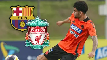 Luis Díaz no lo negó y su salida del Liverpool estaría más cerca de lo que muchos creen. Foto: Escudoteca y FCF
