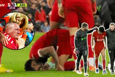 Luis Díaz podría estar lesionado en el Liverpool tras un duro impacto que tuvo en la rodilla izquierda.