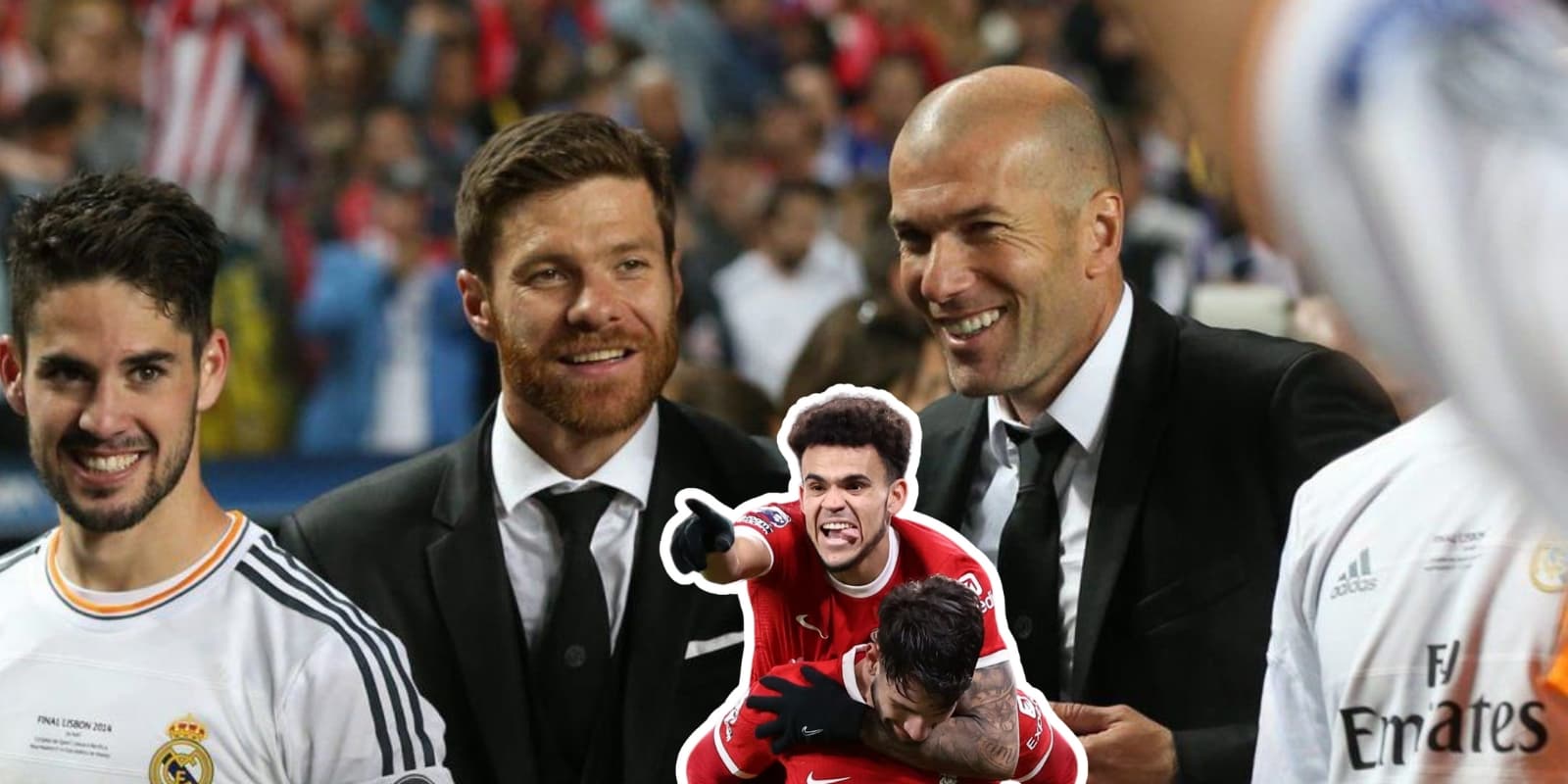 Luis Díaz pronto tendrá a un nuevo entrenador en Liverpool. Foto tomada de Planeta Real Madrid y AS Colombia.