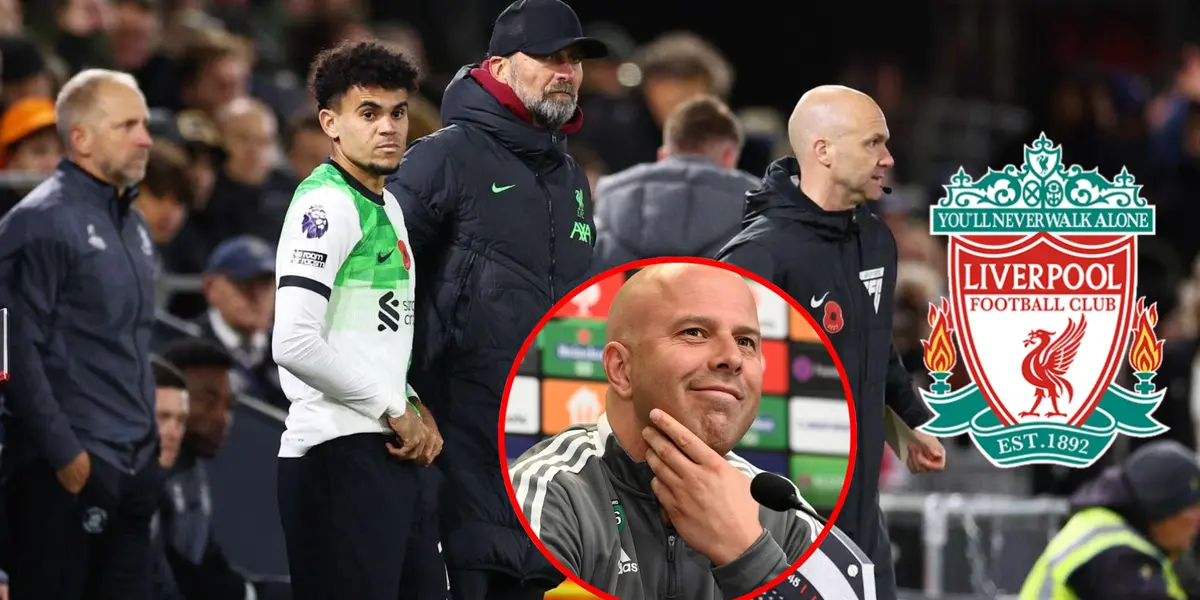 Luis Díaz se prepara para ingresar al campo- Fotos: CNN, Pinterest, Sky Sports