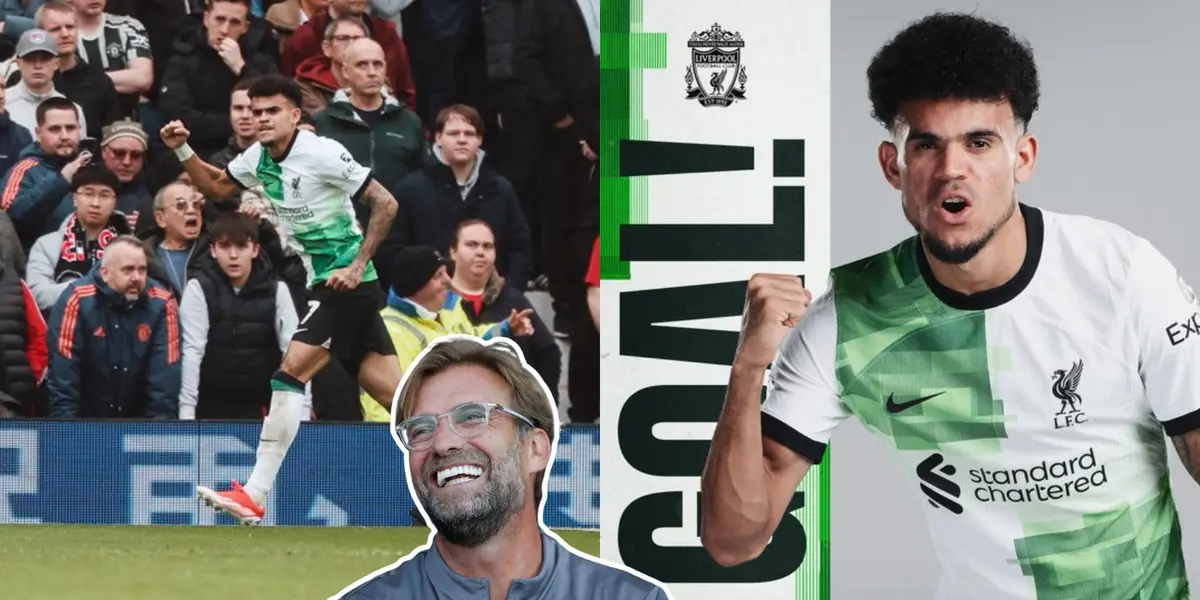 Luis Díaz se ratifica como crack en el Liverpool de Inglaterra. Foto tomada en Liverpool Fc Web Site y The Mirror.