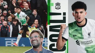 Luis Díaz se ratifica como crack en el Liverpool de Inglaterra. Foto tomada en Liverpool Fc Web Site y The Mirror.