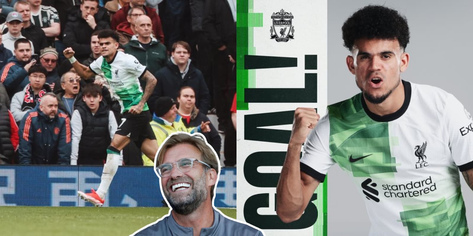 Luis Díaz se ratifica como crack en el Liverpool de Inglaterra. Foto tomada en Liverpool Fc Web Site y The Mirror.