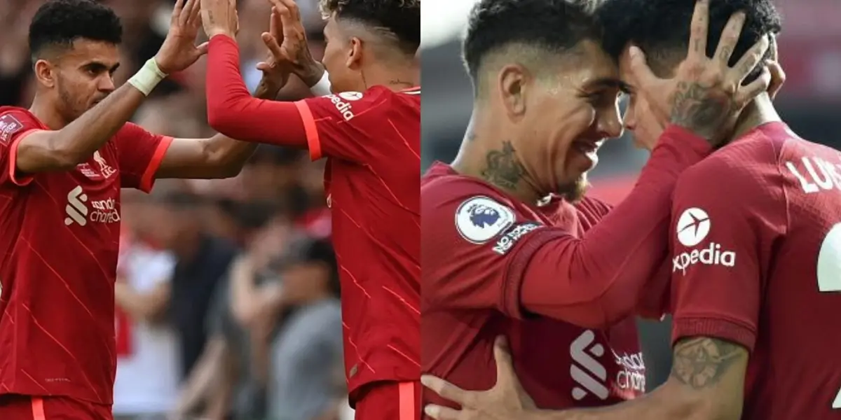 Luis Díaz sorprendió al Liverpool en la combinación que hizo con Roberto Firmino.