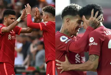 Luis Díaz sorprendió al Liverpool en la combinación que hizo con Roberto Firmino.