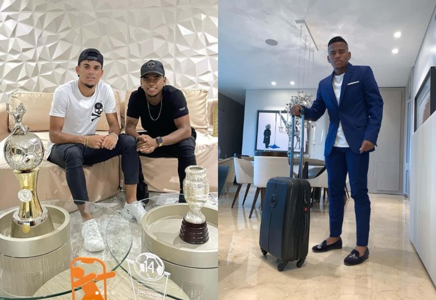 Luis Díaz tiene dos hermanos: Jesús Díaz y Roller Díaz; ambos jugadores de fútbol, pero Luis les ha colocado la vara muy en alto y las comparaciones no faltan.
