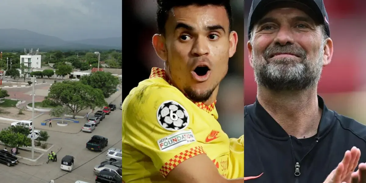 Luis Díaz tiene a todo su pueblo natal paralizado desde que llegó al Liverpool y ahora con más razón.