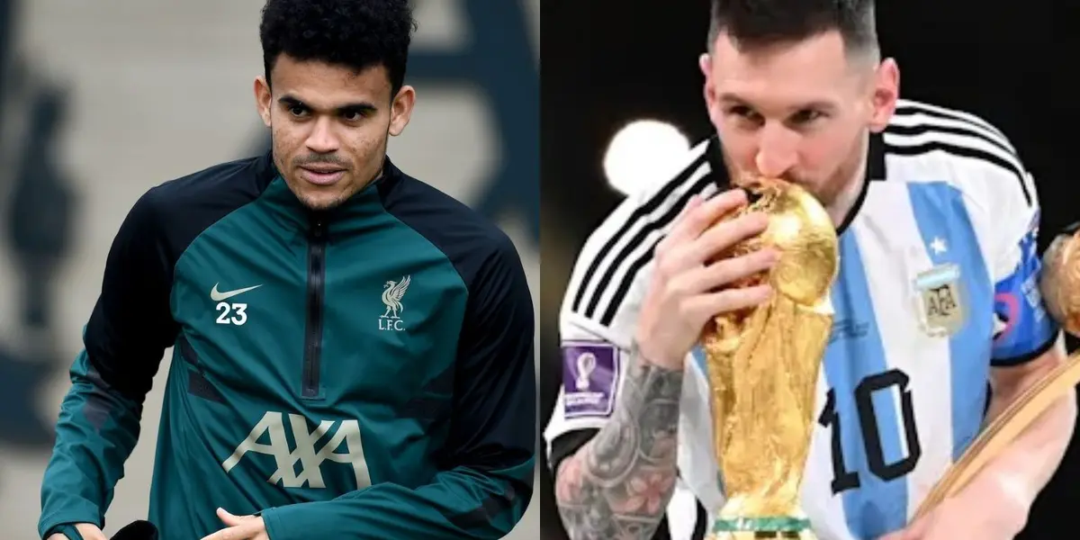 Luis Diaz tuvo un gesto con el astro argentino tras ganar la Copa Mundo de Catar 2022