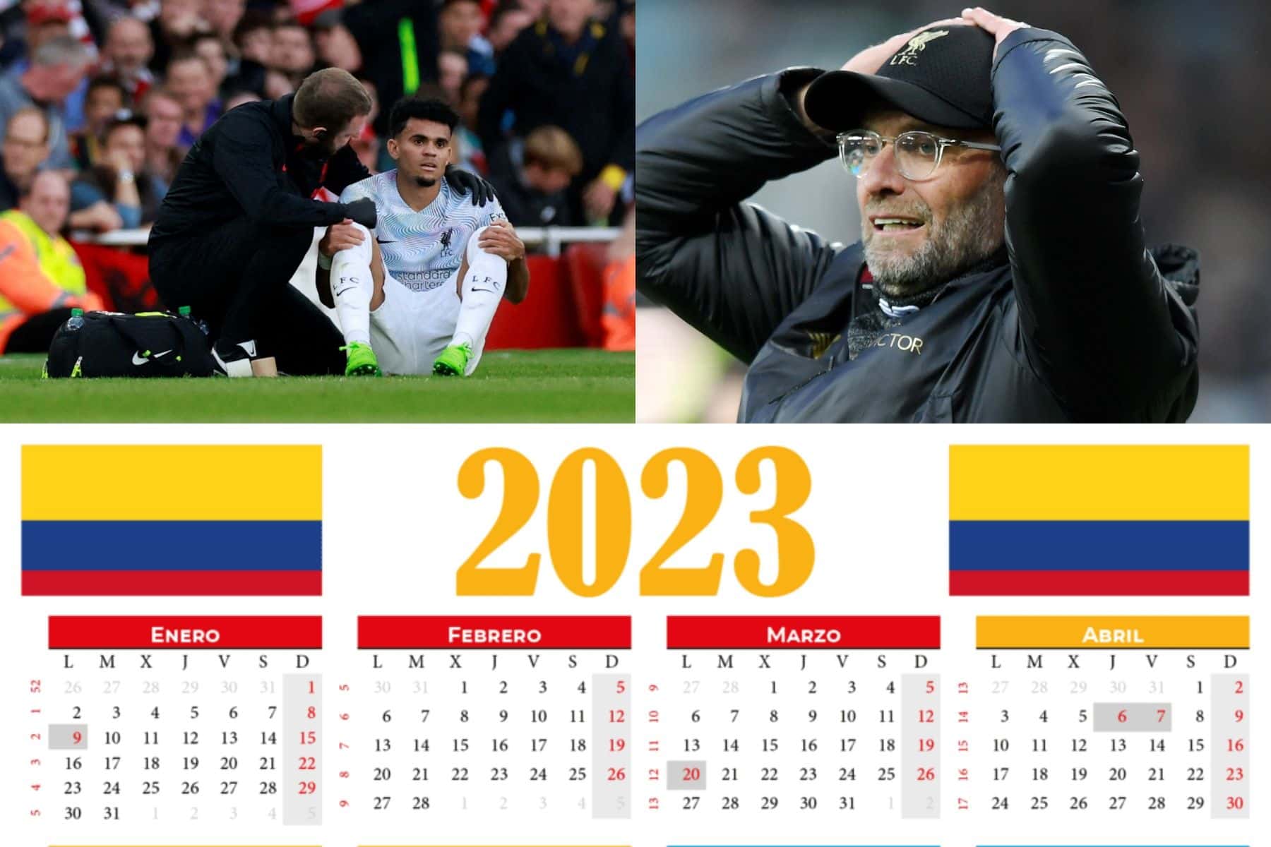 Luis Díaz tuvo una recaída en su lesión en el Liverpool tras volver anticipadamente y hay fecha de su posible regreso tras la cirugía que le hicieron.