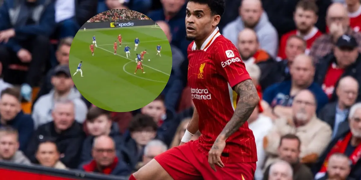 Luis Díaz vuelve a ser figura en el Liverpool y mira lo que hizo Foto: Captura de ESPN y LFC
