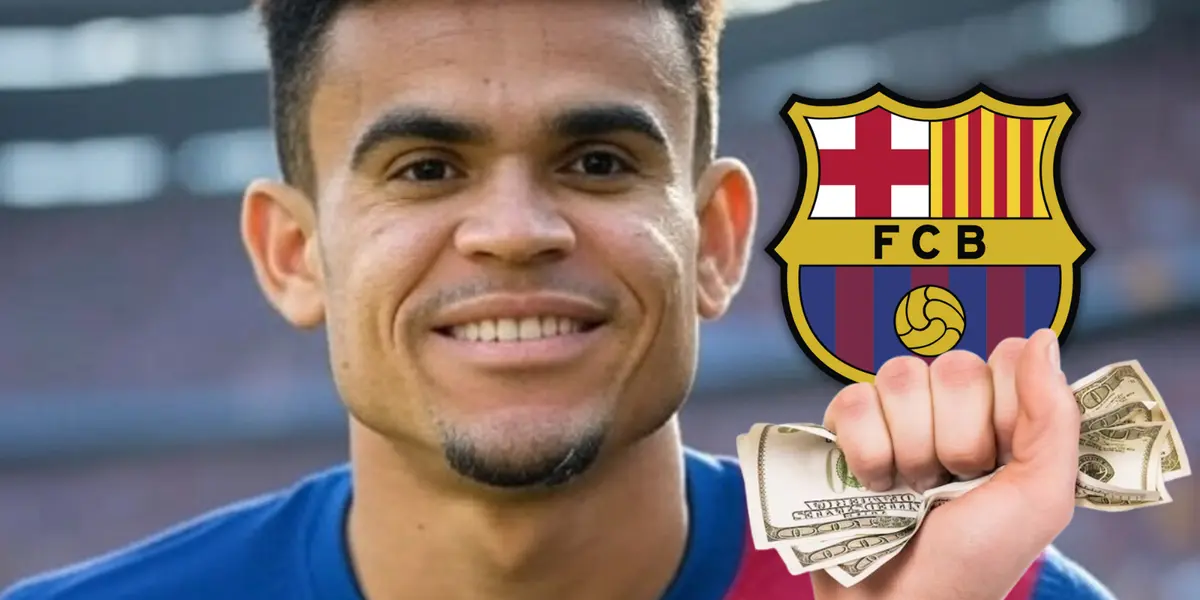 Luis Díaz vuelve a sonar fuerte en Barcelona y ya habría una oferta en camino.  Foto: Imagen creada con Grok y Escudoteca