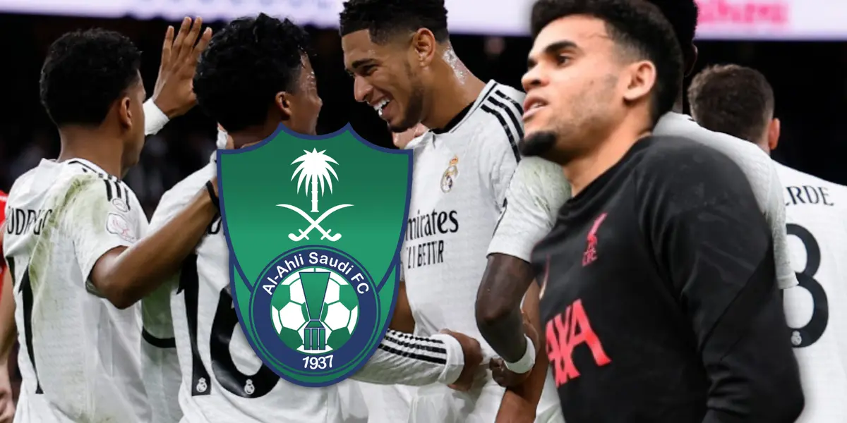 Luis Díaz y el sorpresivo compañero que tendría en su nuevo club Foto: Real Madrid, Luis Díaz y Escudoteca