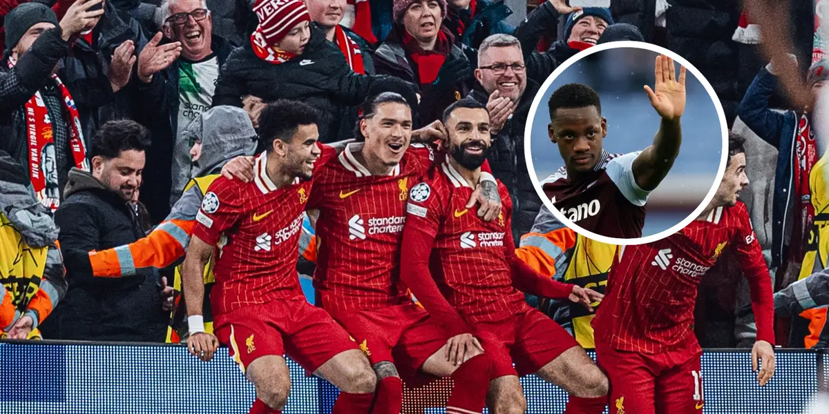 Luis Díaz y Jhon Jader Durán Foto: LFC y Aston Villa