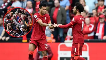 Luis Díaz y Mohamed Salah en Liverpool- Fotos: AS, RTVC