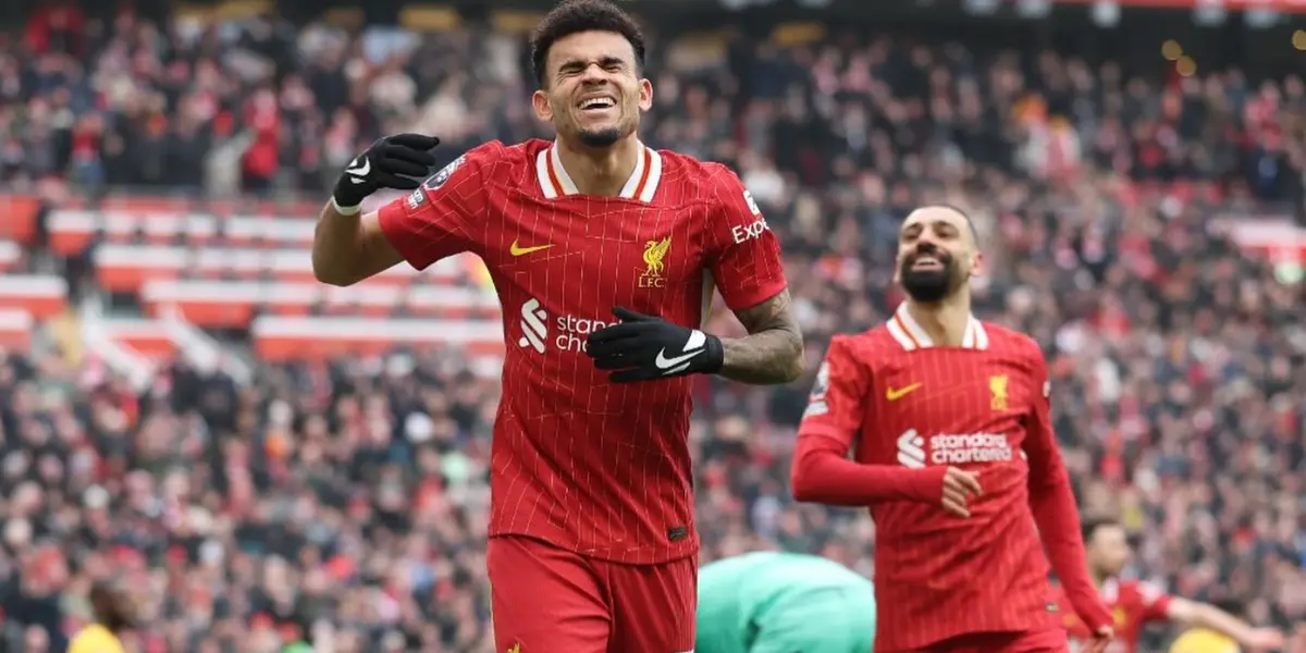 Luis Díaz y Mohamed Salah Foto: Luis Díaz