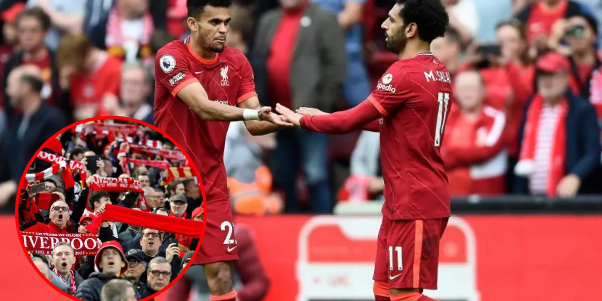 Luis Díaz y Mohamed Salah- Fotos: Futbol red y AS
