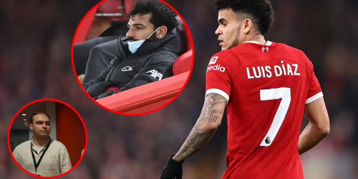 Luis Díaz y Salah del Liverpool - Fotos: Anfield Watch, Noticias FC Barcelona, Caracol Radio