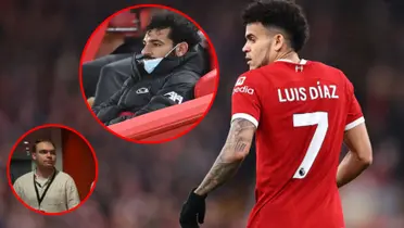 Luis Díaz y Salah del Liverpool - Fotos: Anfield Watch, Noticias FC Barcelona, Caracol Radio 
