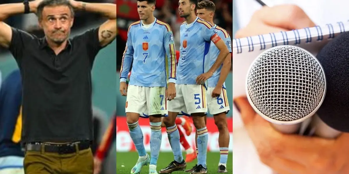 Luis Enrique le lanzó una vaciada a un periodista colombiano por una simple pregunta que le hizo al estratega tras ser eliminado del Mundial de Qatar 2022.