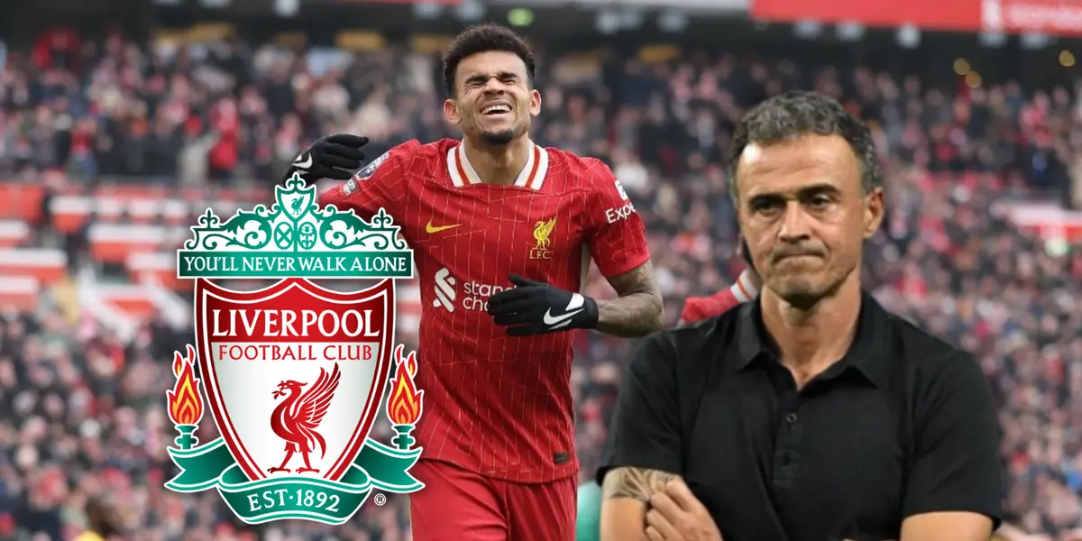 Luis Enrique y Luis Díaz Foto: Luis Díaz y Escudoteca