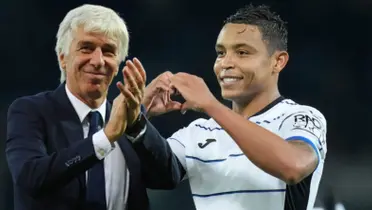 Luis Fernando Muriel se despidió de Atalanta. FOTO: Claro Sports