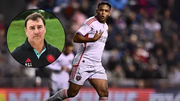 Luis Muriel celebrando sus goles en Estados Unidos