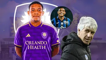 Luis Muriel se fue a la MLS. Foto tomada del Twitter Fabrizio Romano, Gol Caracol y Noticias RCN.