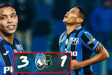 Luis Muriel viene de jugar en el partido de Atalanta en la Copa de Italia