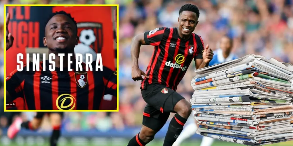 Luis Sinisterra aprovechó de gran forma los minutos que tuvo con Bournemouth