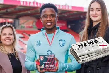 Luis Sinisterra fue galardonado y tuvo participación en la FA Cup.