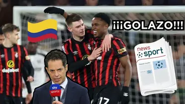 Luis Sinisterra se reportó con un golazo en el Bournemouth de Inglaterra.