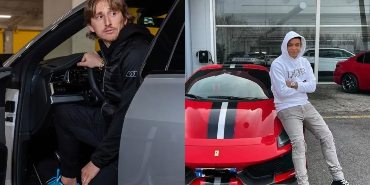 Luka Modrić está activo con el Real Madrid y Luis Muriel en el Atalanta, ambos tienen una pequeña diferencia a nivel de inversión en temas de autos.