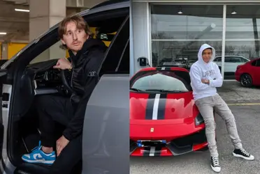 Luka Modrić está activo con el Real Madrid y Luis Muriel en el Atalanta, ambos tienen una pequeña diferencia a nivel de inversión en temas de autos.