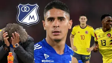 Mala noticia en Millonarios al estilo James o Mina (Foto tomada de Canal Uno,Infobae, revista Turbo)