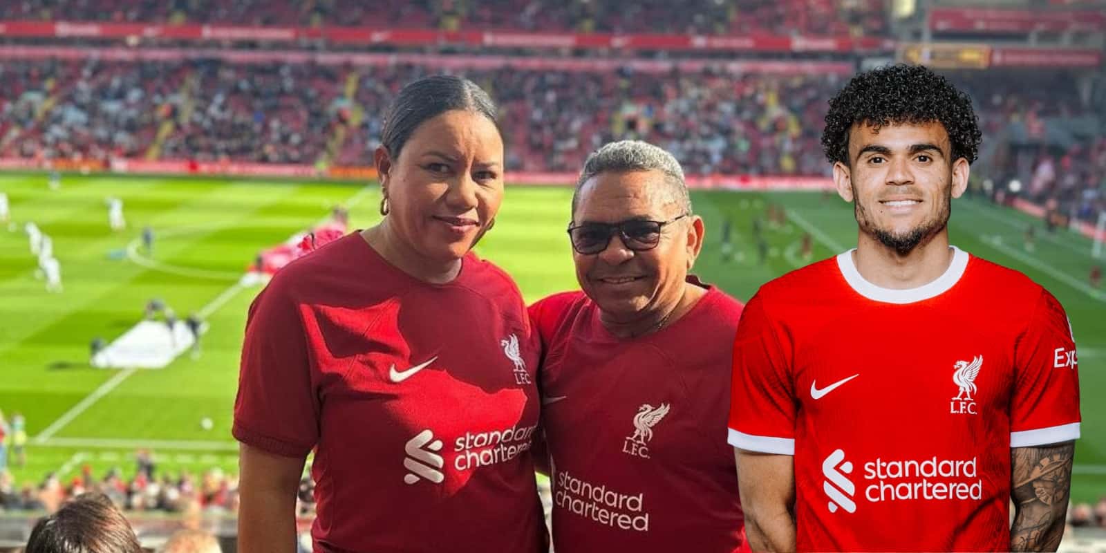 Mané Díaz es la nueva estrella del Liverpool. Foto Mané Díaz tomada de Twitter @PSierraR y Luis de Liverpool FC Web Site.