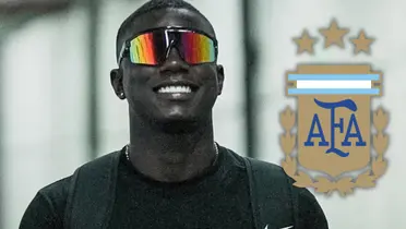 Marino Hinestroza soltó una frase que pica y calienta el ambiente ante Argentina.  Foto: Nacionaloficial y Escudoteca